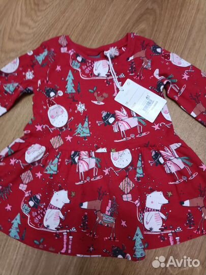 Новогоднее платье Некст 3-6 мес