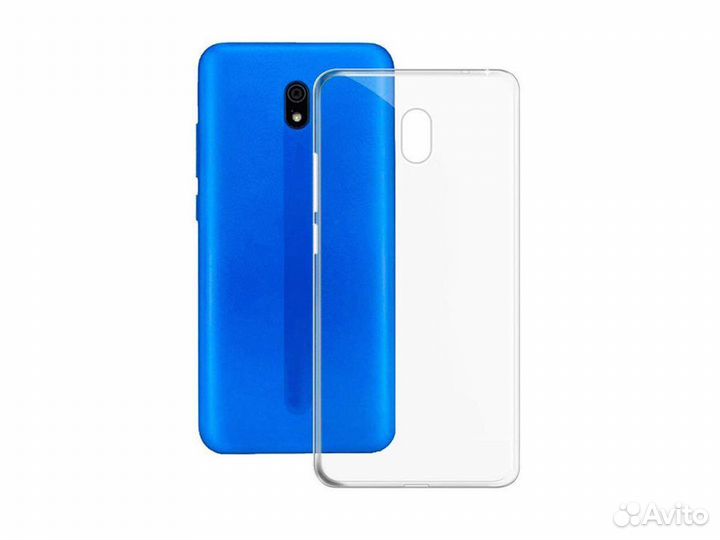 Чехол для Xiaomi Redmi 8A накладка/силикон (прозра