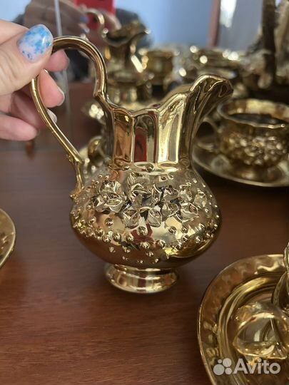 Чайный сервиз золотая роза