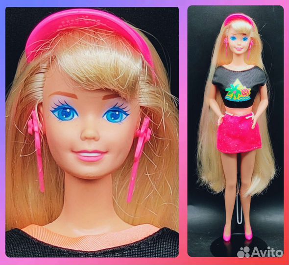 1993 год. Глиттер Хеир Барби. Малайзия, блондинка