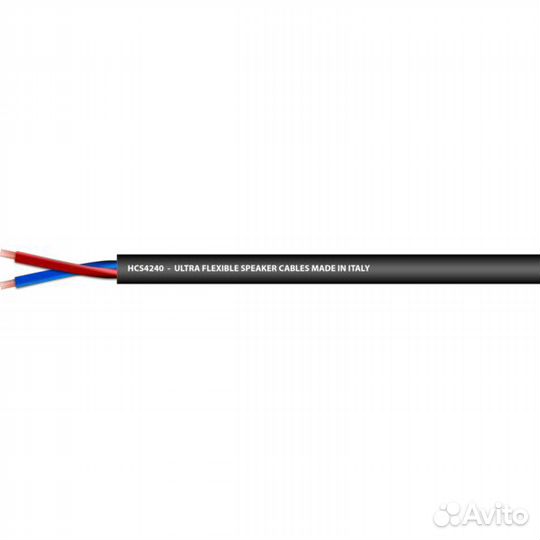 Proaudio HCS4240BK, 2-х жильный спикерный гибкий кабель, 2х4 мм