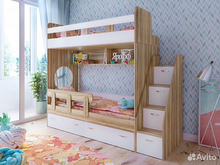 Двухъярусная кровать детская. Новая. Цвет на выбор