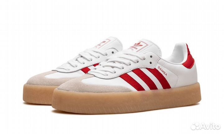 Adidas Sambae White Better Scarlet Gum