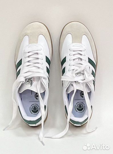 Adidas Samba White Green Vegan