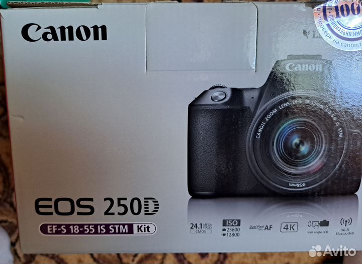 Зеркальный фотоаппарат canon eos 250d
