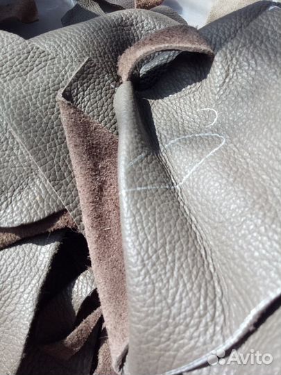 Кусочки натуральной кожи на вес