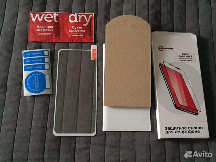 Стекло защитное для Xiaomi Redmi Note 9 3D Белая