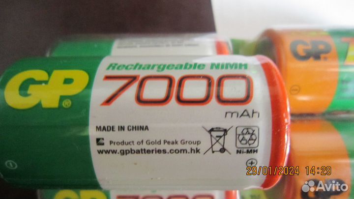 Аккумуляторы, батарейки GP 7000 mAh