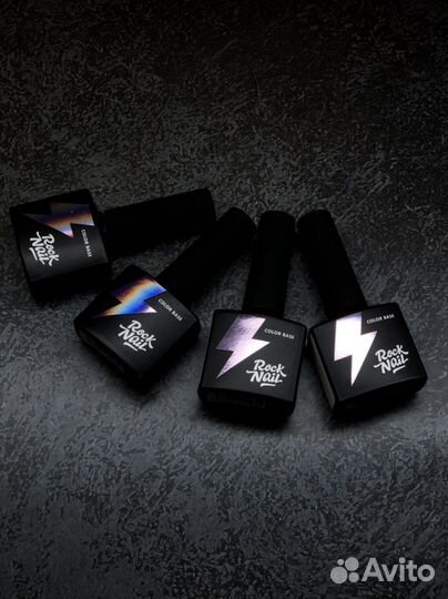 Цветные базы для покрытия гель-лак Rock Nail
