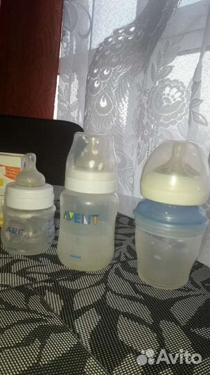 Молокоотсос + Набор бутылочек + Пакеты для хранени