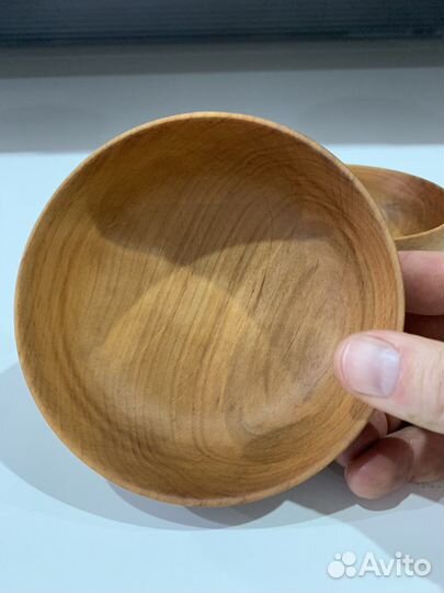 Тарелка из дерева ольхи