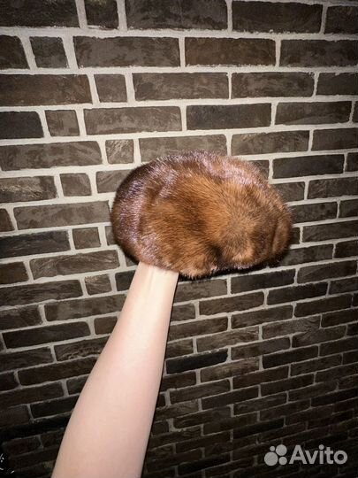 Шапка зимняя норковая женская