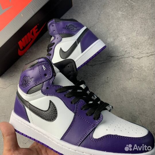 Кроссовки Air Jordan 1 Court Purple (36-45)