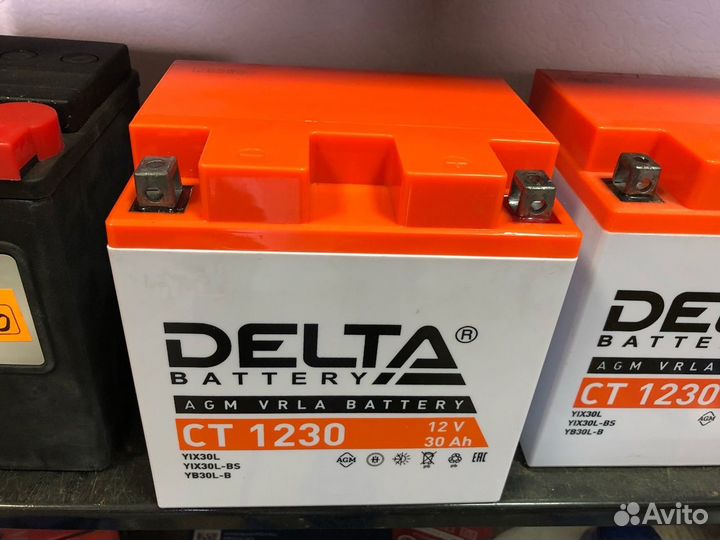Новый аккумулятор 12В 30А Delta CT AGM