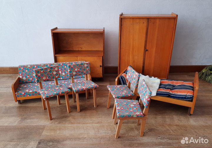 Набор детской мебели игрушечный времен СССР