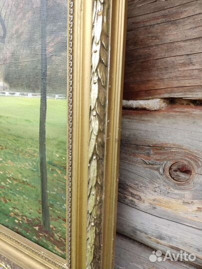 Картина маслом на холсте пейзаж в раме