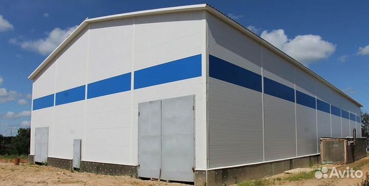Ангары из сендвич панели