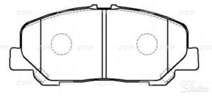 CTR GK1177 / CKT-164 Колодки тормозные дисковые пе