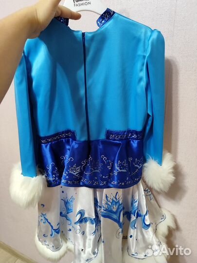 Костюм снегурочки(ручная работа)