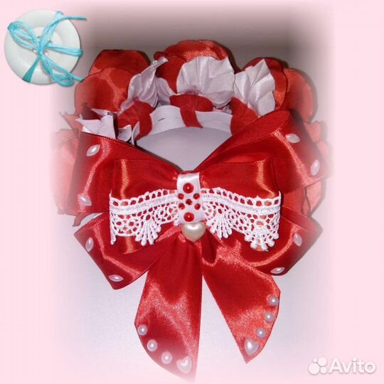 Повязка на пучок в школу, бант