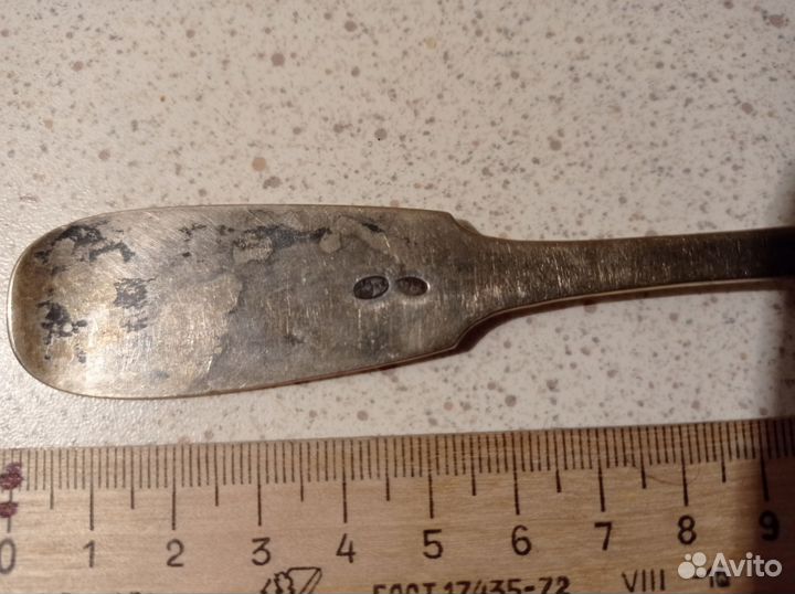 Столовая ложка серебро 84 А.Б. царское