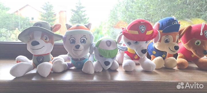 Мягкие игрушки щенячий патруль