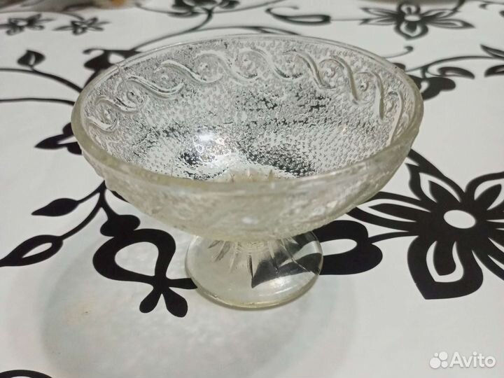 Ваза для фруктов хрусталь