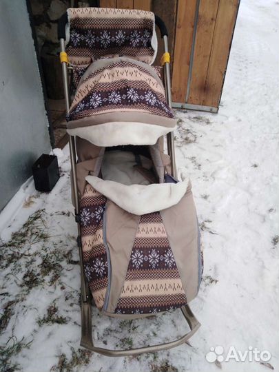 Детские санки с колесами