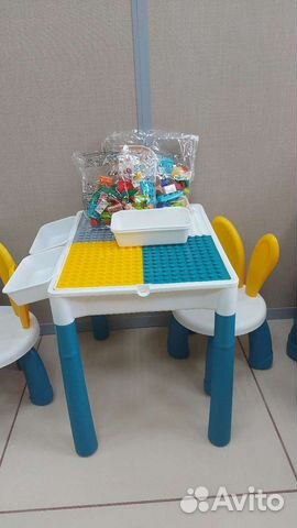 Столик и стульчик новые Лего стол трансформер объявление продам