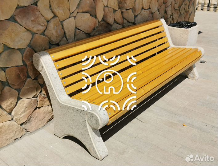 Лавка из бетона 