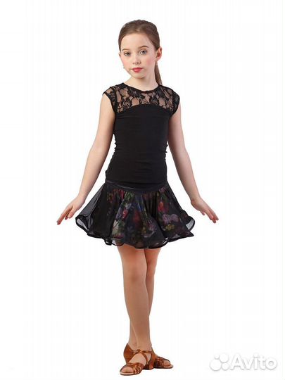 Комплект для бальных танцев(юбка+блузка+брюки)