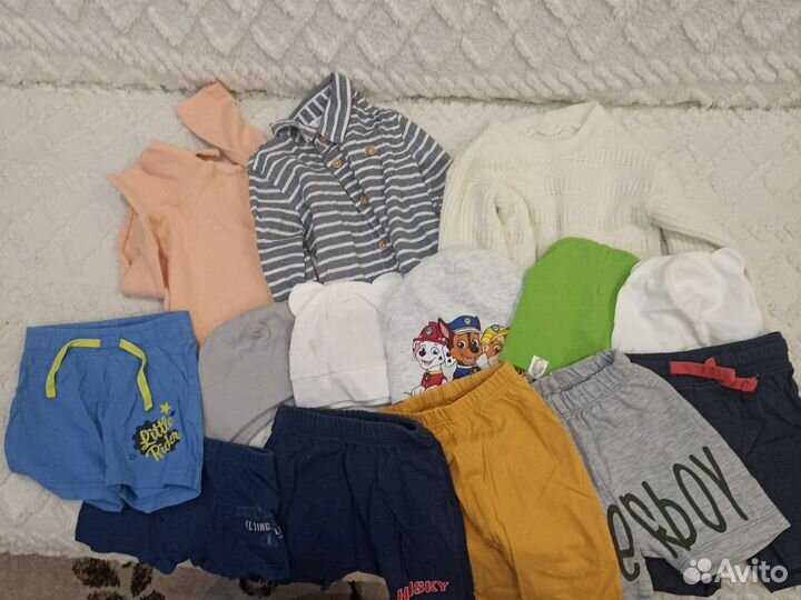 Вещи пакетом на мальчика р 80