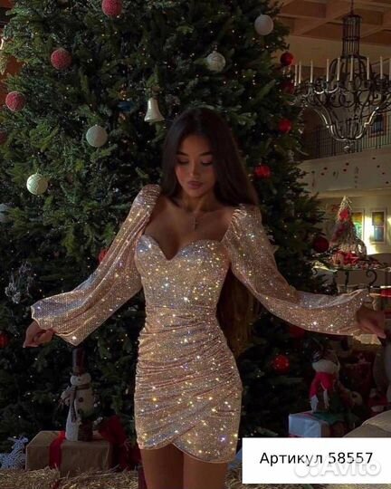 Платье вечернее мини