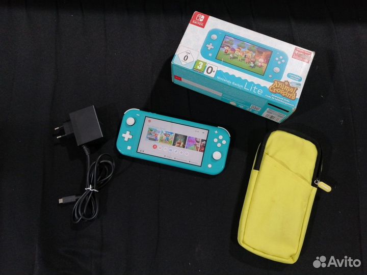 Прошитый Nintendo Switch Lite 64gb+Чехол