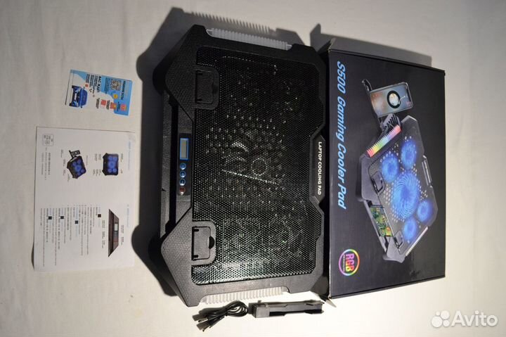 Подставка с охлаждением для ноутбука новая