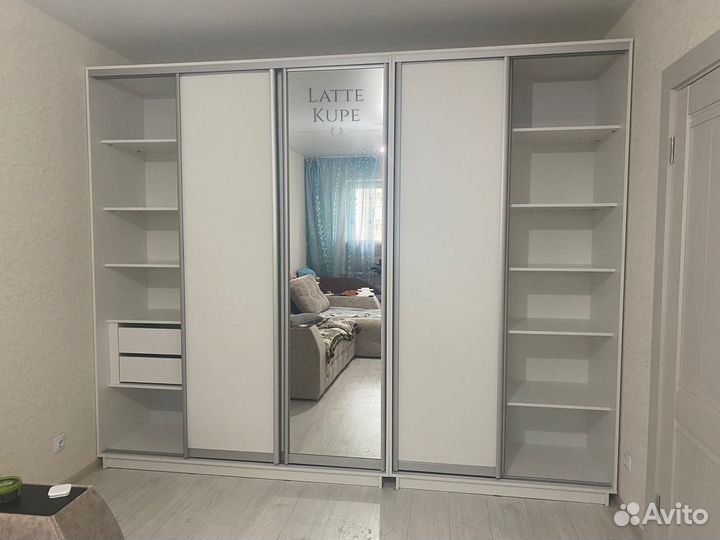 Шкаф-купе Версаль, 400-220-45, белый, 5-ти дверный