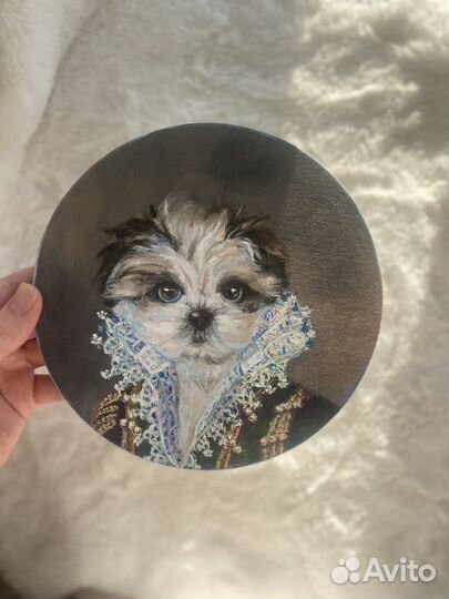 Портрет шпица по фото