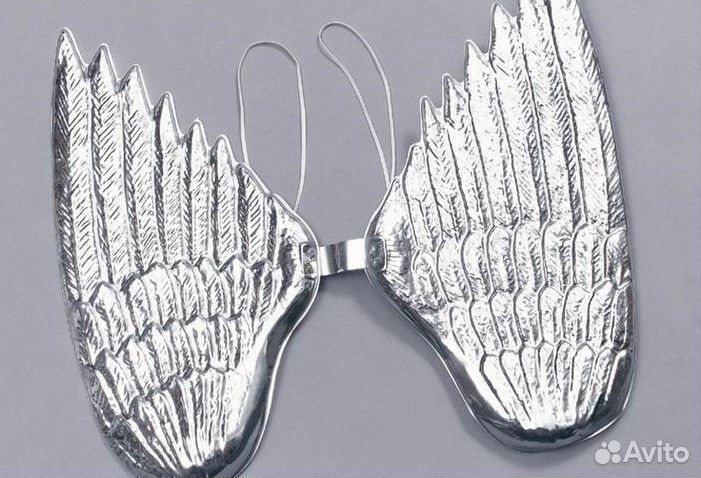 Крылья ангела серебряные пластик
