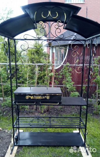 Мангал с печью