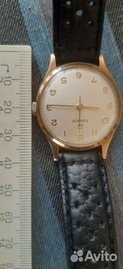 Мужские золотые часы tissot, bentima star 21
