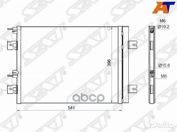 Радиатор кондиционера Nissan Almera 12- / Terra