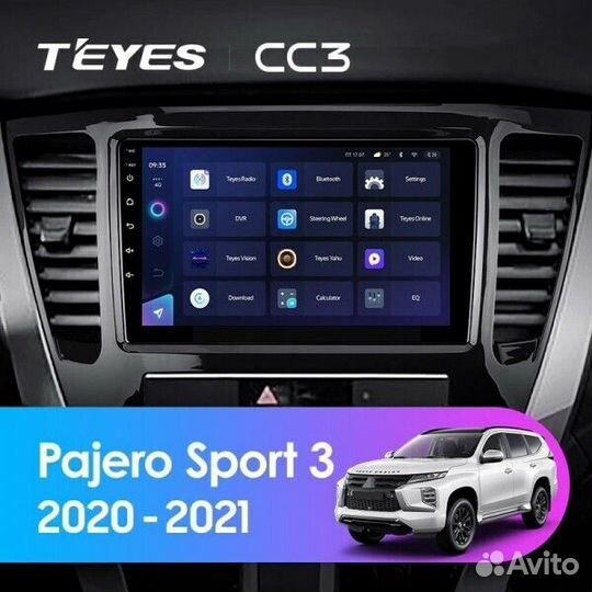 Магнитола Teyes CC3L 4/32 Mitsubishi Pajero Sport