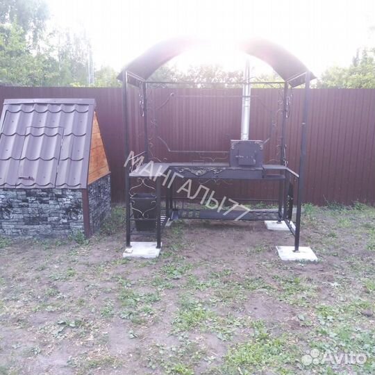 Мангал в стиле лофт