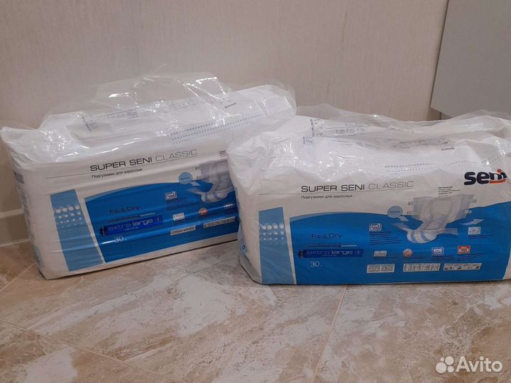 Памперсы для взрослых super seni classic