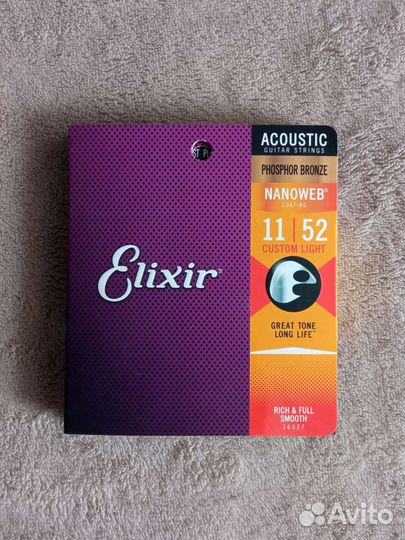 Струны Elixir Phosphor Bronze 11/52