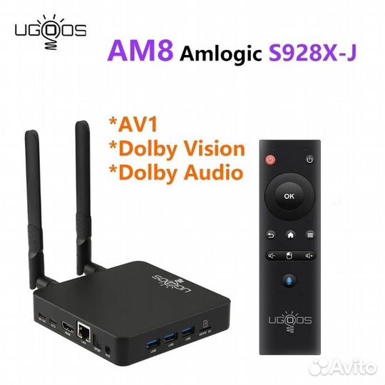 Ugoos AM8 8K UHD HDR DolbyVision тв бокс приставка