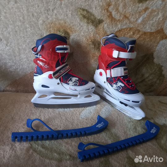Коньки раздвижные размер 34-37