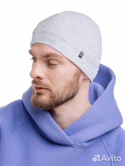 Шапка бини тонкая весенняя мужская