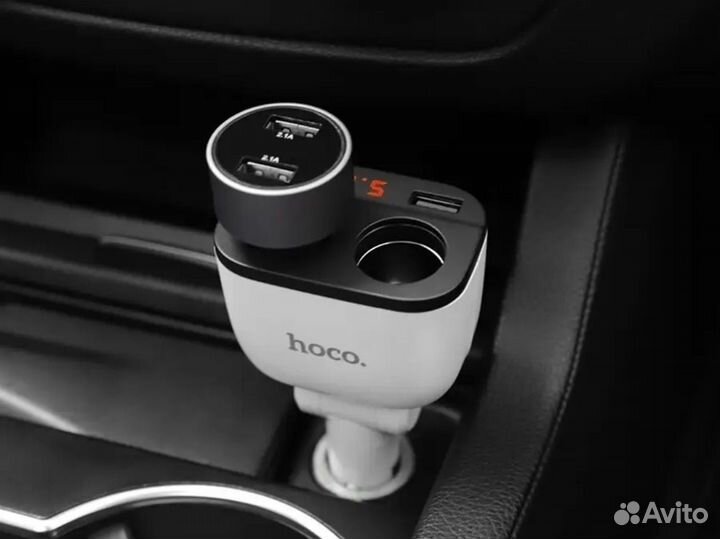 Разветвитель прикуривателя Hoco Z28 с дисплеем