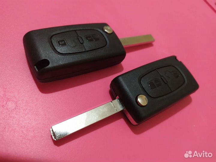 Ключ зажигания Пежо (корпус пустышка)